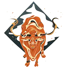 牛年-主题鎏金手绘牛