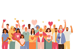 常规内容-人物系列插画风卡通人物元素组合