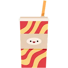 手绘-观影元素贴纸svg-饮料