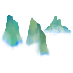 手绘风-端午节贴纸-青山