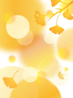 秋天光影渐变图形场景元素