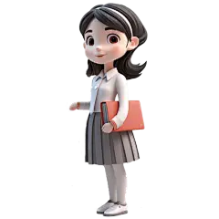 3D学生系列静态贴纸