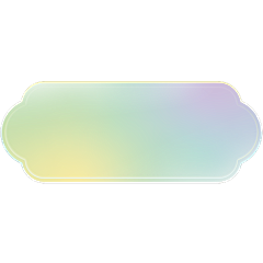 边框系列梦幻感多巴胺亮色系渐变光感按钮元素