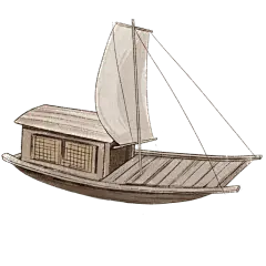 工笔画风-建筑元素-船只