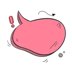 手绘-漫画气泡文字框贴纸9