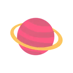 扁平风-手绘科技元素-星球