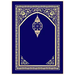 常规内容-边框系列插画风蓝色边框背景