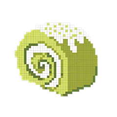 手绘-像素风贴纸套系SVG-蛋糕卷2
