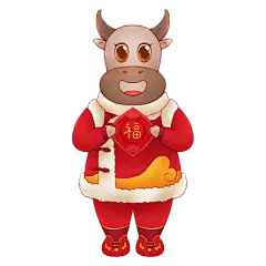 牛年春节元素主题素材