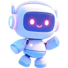 科技风通用3D可爱机器人元素素材