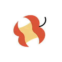 矢量风-扁平素材-苹果核