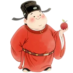 长安的荔枝国风卡通感人物元素