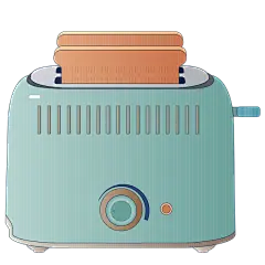 扁平风家用电器套系-SVG-吐司机