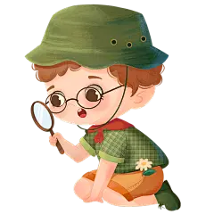 手绘-儿童元素人物插画1