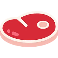 扁平风彩色icon-肉