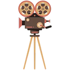 手绘-观影元素贴纸svg-放映机