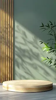 中国风通用新中式展台实景光影展示背景图片素材