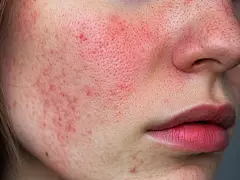 常规通用实景脸部泛红图片