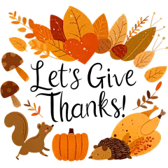 insMind Thanksgiving Elements Stickers