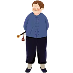 手绘风-重阳老人