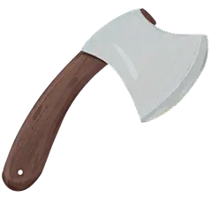 手绘-露营旅游元素贴纸-斧头