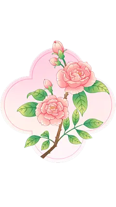 植物系列中国风线描花卉元素