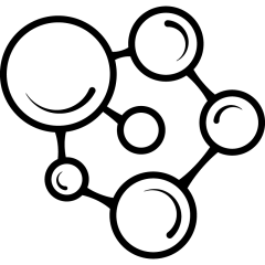 常规通用简约分子元素素材