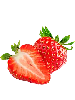 夏季果蔬通用多主体截面草莓元素素材