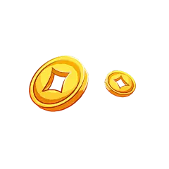 中国风春节铜钱元素贴纸