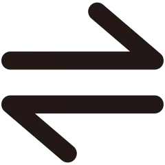 常规内容-图标系列黑色左右指向箭头图标元素