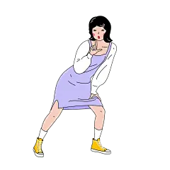 高质量插画-韩式漫画-模特