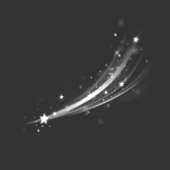 特效系列唯美感白色星点拖尾炫光光效