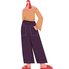 手绘人物插画-女孩