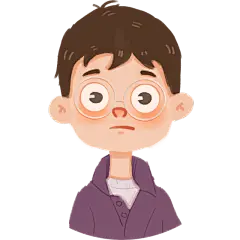 卡通风-人物插画素材贴纸-男孩
