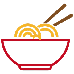 常规内容-美食系列手绘线条一碗面元素