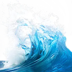 特效通用实景蓝色海浪浪花元素素材