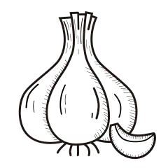 调味品线条贴纸