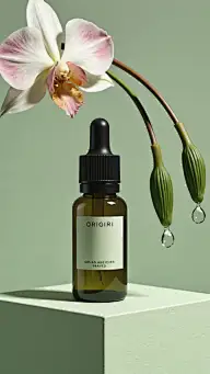 雨水清新感光影花朵露珠水滴展台背景