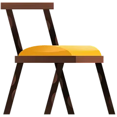 手绘质感实木椅子元素