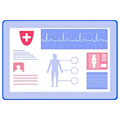 扁平-医疗元素贴纸-SVG-体检报告1