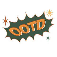 手绘-复古文字主题-OOTD