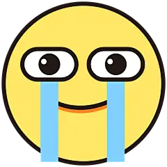 黄色手绘emoji表情包元素