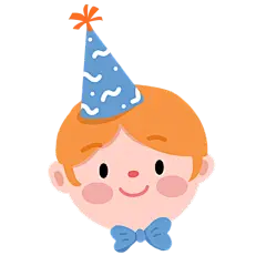 手绘-生日装饰元素2-男孩