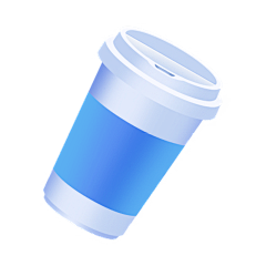 卡通感金融杯子元素