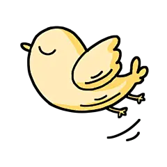 手绘风-动物插画-小鸟