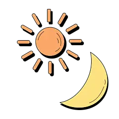 卡通感国庆节太阳元素贴纸