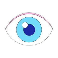 卡通感文体娱乐眼睛元素 