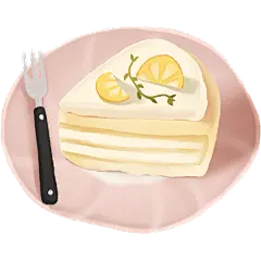 美食插画-下午茶-甜品蛋糕