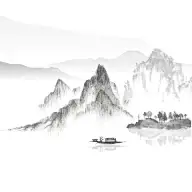 水墨山水中国风背景6