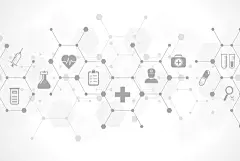 常规内容-医疗系列科技风医疗器材灰白背景